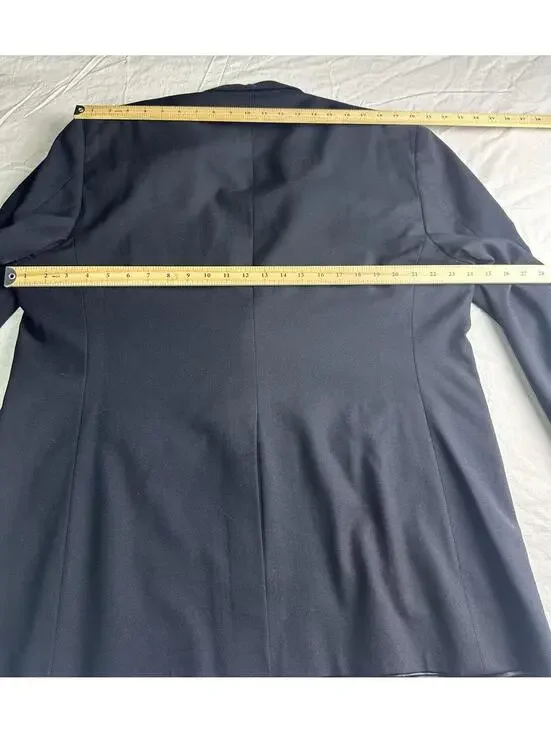 👔🧥 Brooks Brothers Brooksease Navy Wool Gold Button Blazer 45R 8861-2 🧥👔 - Picture 14 of 15